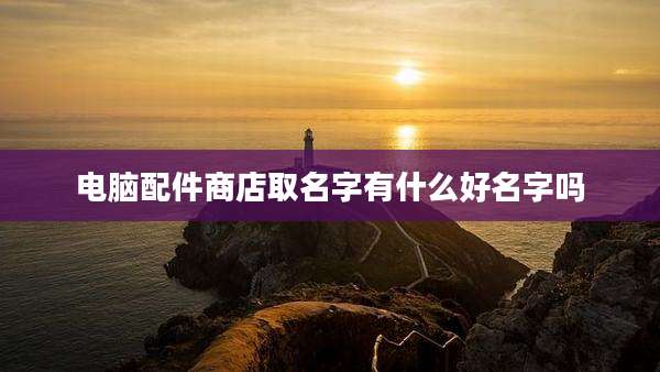 电脑配件商店取名字有什么好名字吗