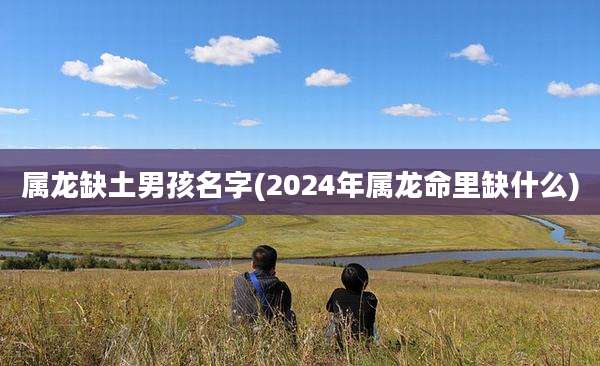 属龙缺土男孩名字(2024年属龙命里缺什么)