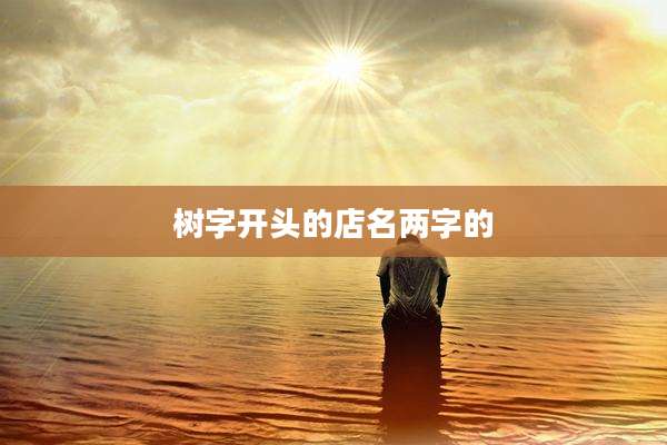 树字开头的店名两字的