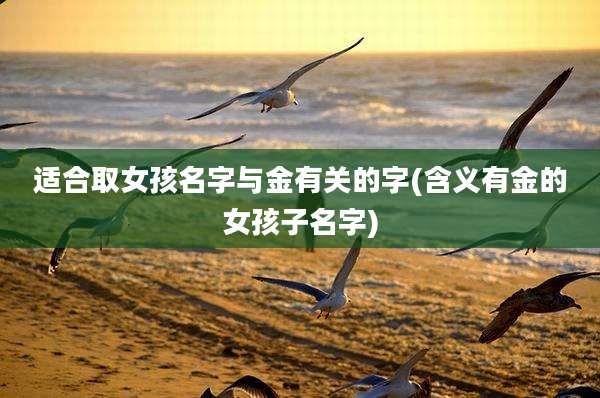 适合取女孩名字与金有关的字(含义有金的女孩子名字)
