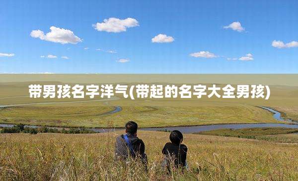 带男孩名字洋气(带起的名字大全男孩)