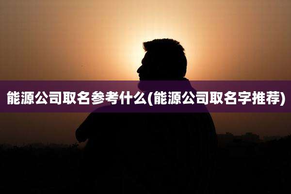 能源公司取名参考什么(能源公司取名字推荐)