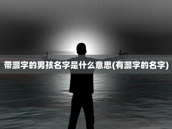带灏字的男孩名字是什么意思(有灏字的名字)