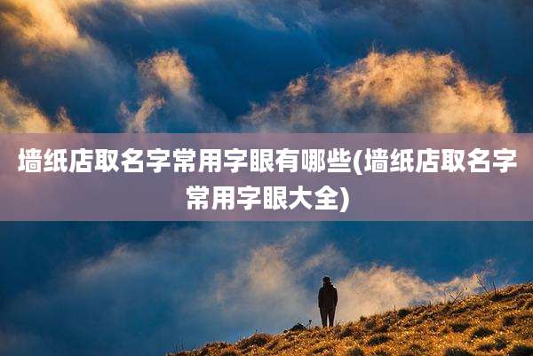 墙纸店取名字常用字眼有哪些(墙纸店取名字常用字眼大全)