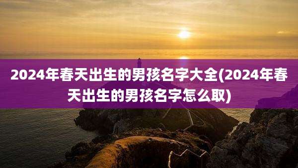 2024年春天出生的男孩名字大全(2024年春天出生的男孩名字怎么取)