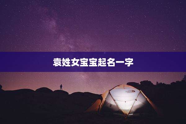 袁姓女宝宝起名一字