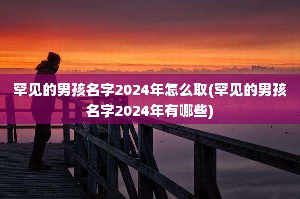 罕见的男孩名字2024年怎么取(罕见的男孩名字2024年有哪些)