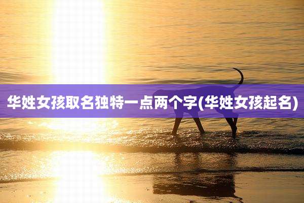 华姓女孩取名独特一点两个字(华姓女孩起名)