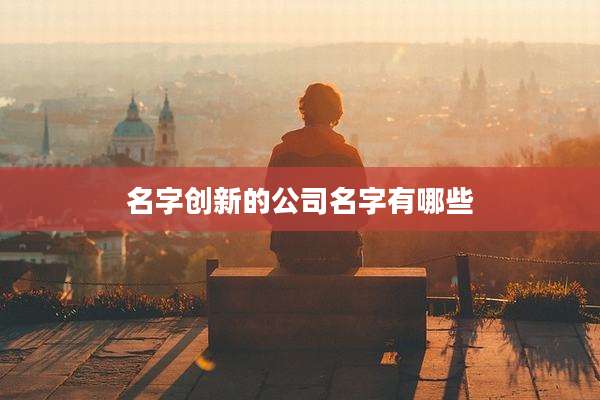 名字创新的公司名字有哪些