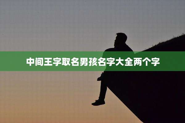 中间王字取名男孩名字大全两个字