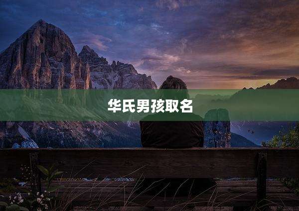 华氏男孩取名