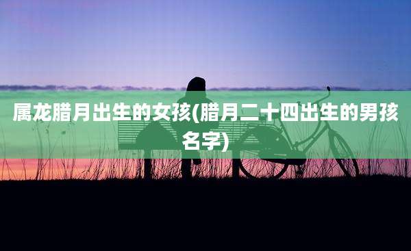 属龙腊月出生的女孩(腊月二十四出生的男孩名字)