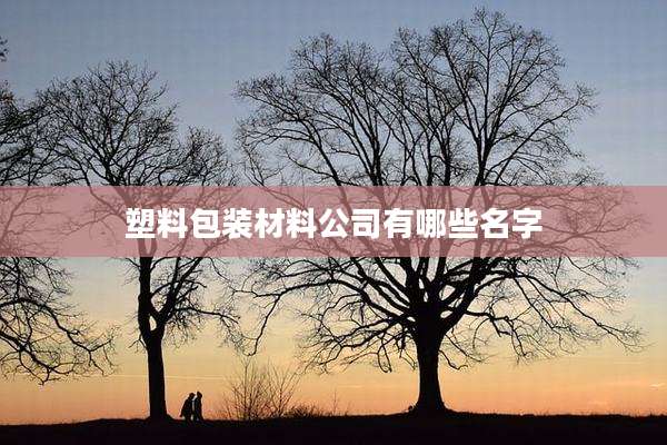 塑料包装材料公司有哪些名字