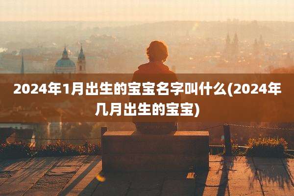 2024年1月出生的宝宝名字叫什么(2024年几月出生的宝宝)