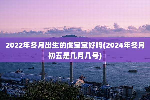 2022年冬月出生的虎宝宝好吗(2024年冬月初五是几月几号)