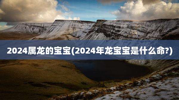 2024属龙的宝宝(2024年龙宝宝是什么命?)