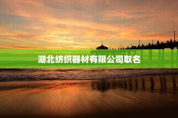 湖北纺织器材有限公司取名