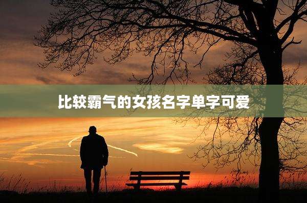 比较霸气的女孩名字单字可爱