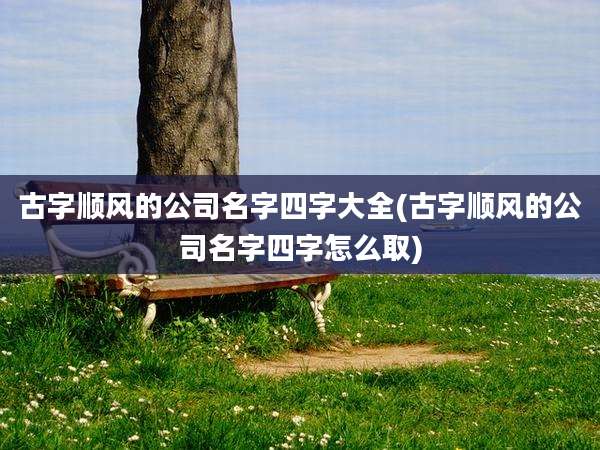 古字顺风的公司名字四字大全(古字顺风的公司名字四字怎么取)