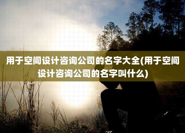 用于空间设计咨询公司的名字大全(用于空间设计咨询公司的名字叫什么)