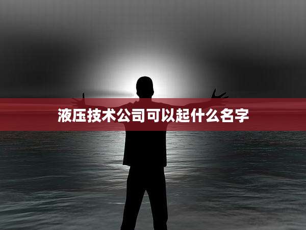 液压技术公司可以起什么名字