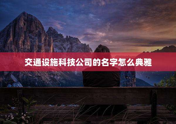 交通设施科技公司的名字怎么典雅