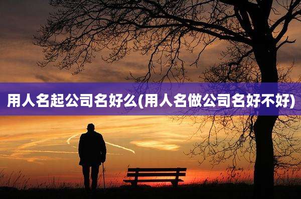 用人名起公司名好么(用人名做公司名好不好)