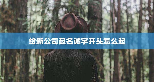 给新公司起名诚字开头怎么起