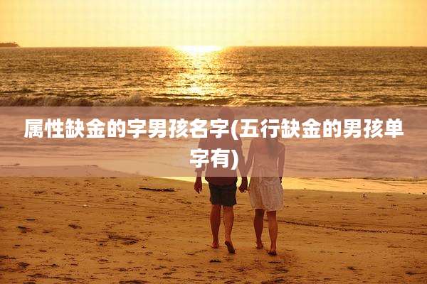 属性缺金的字男孩名字(五行缺金的男孩单字有)