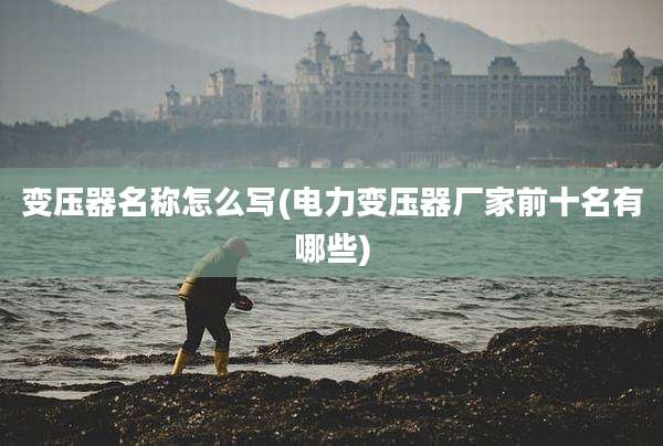 变压器名称怎么写(电力变压器厂家前十名有哪些)