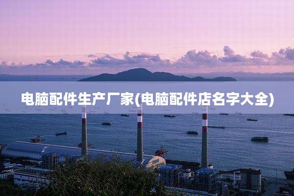 电脑配件生产厂家(电脑配件店名字大全)