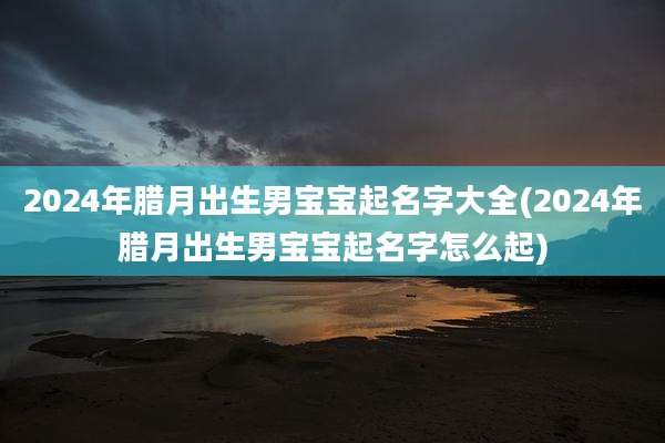 2024年腊月出生男宝宝起名字大全(2024年腊月出生男宝宝起名字怎么起)
