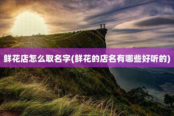 鲜花店怎么取名字(鲜花的店名有哪些好听的)