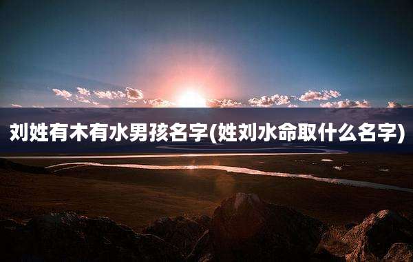 刘姓有木有水男孩名字(姓刘水命取什么名字)