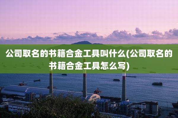 公司取名的书籍合金工具叫什么(公司取名的书籍合金工具怎么写)