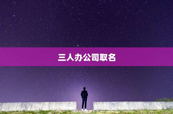 三人办公司取名