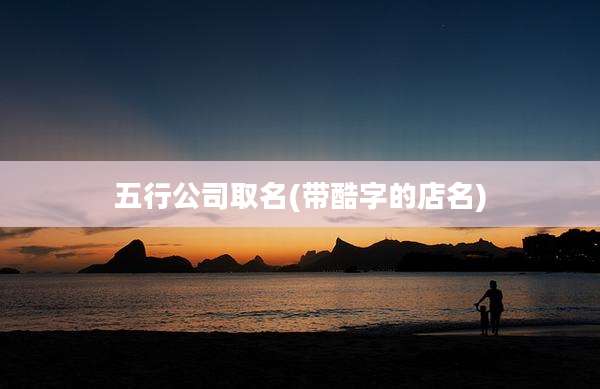 五行公司取名(带酷字的店名)