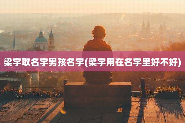 梁字取名字男孩名字(梁字用在名字里好不好)