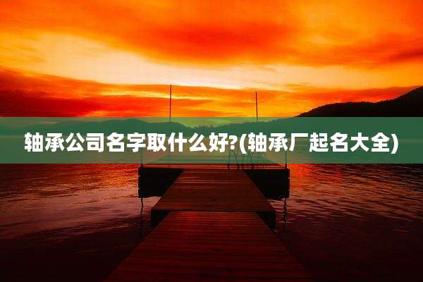 轴承公司名字取什么好?(轴承厂起名大全)