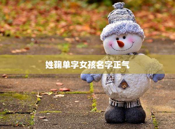 姓鞠单字女孩名字正气