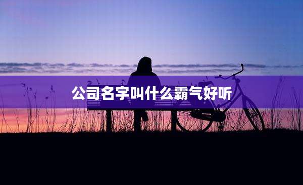 公司名字叫什么霸气好听