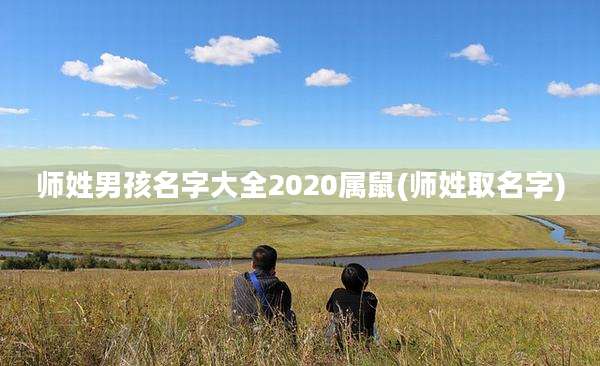师姓男孩名字大全2020属鼠(师姓取名字)