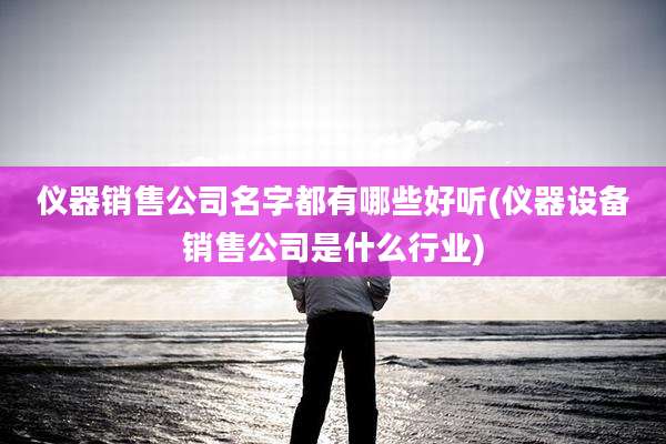 仪器销售公司名字都有哪些好听(仪器设备销售公司是什么行业)