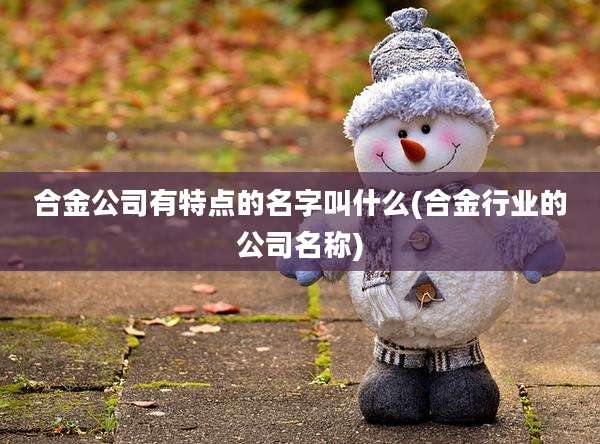 合金公司有特点的名字叫什么(合金行业的公司名称)