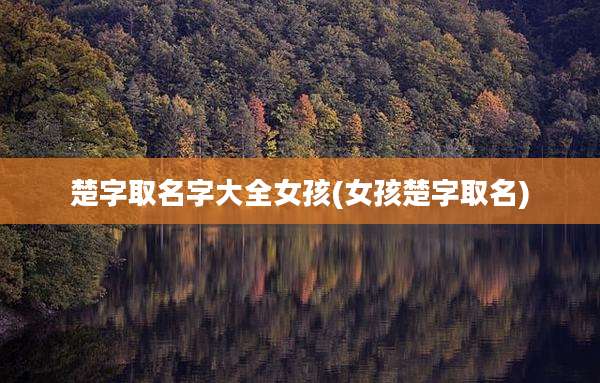 楚字取名字大全女孩(女孩楚字取名)