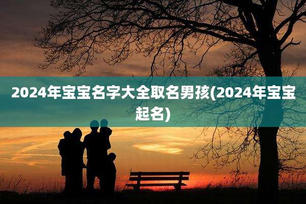 2024年宝宝名字大全取名男孩(2024年宝宝起名)