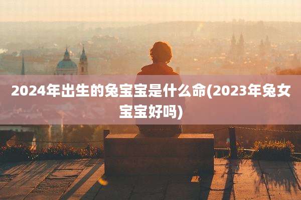 2024年出生的兔宝宝是什么命(2023年兔女宝宝好吗)