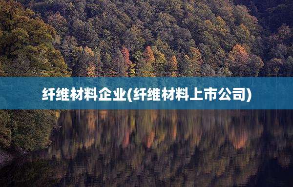 纤维材料企业(纤维材料上市公司)
