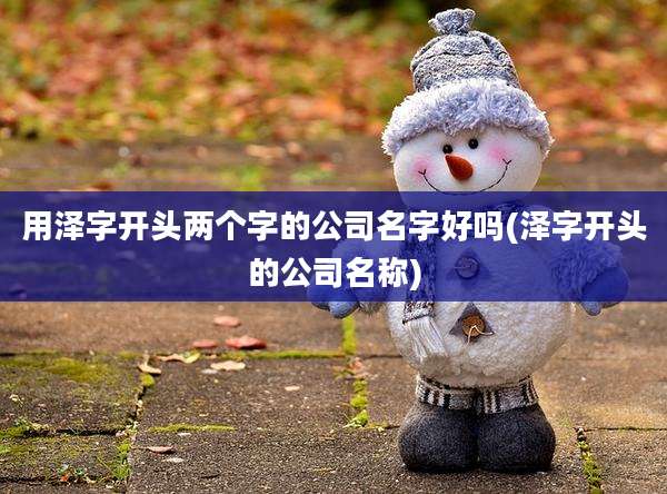 用泽字开头两个字的公司名字好吗(泽字开头的公司名称)