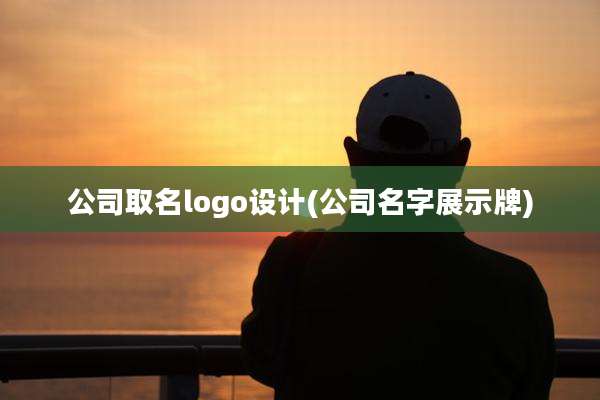 公司取名logo设计(公司名字展示牌)